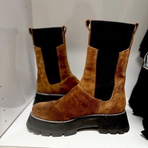 Phillip Lim brown suede boots